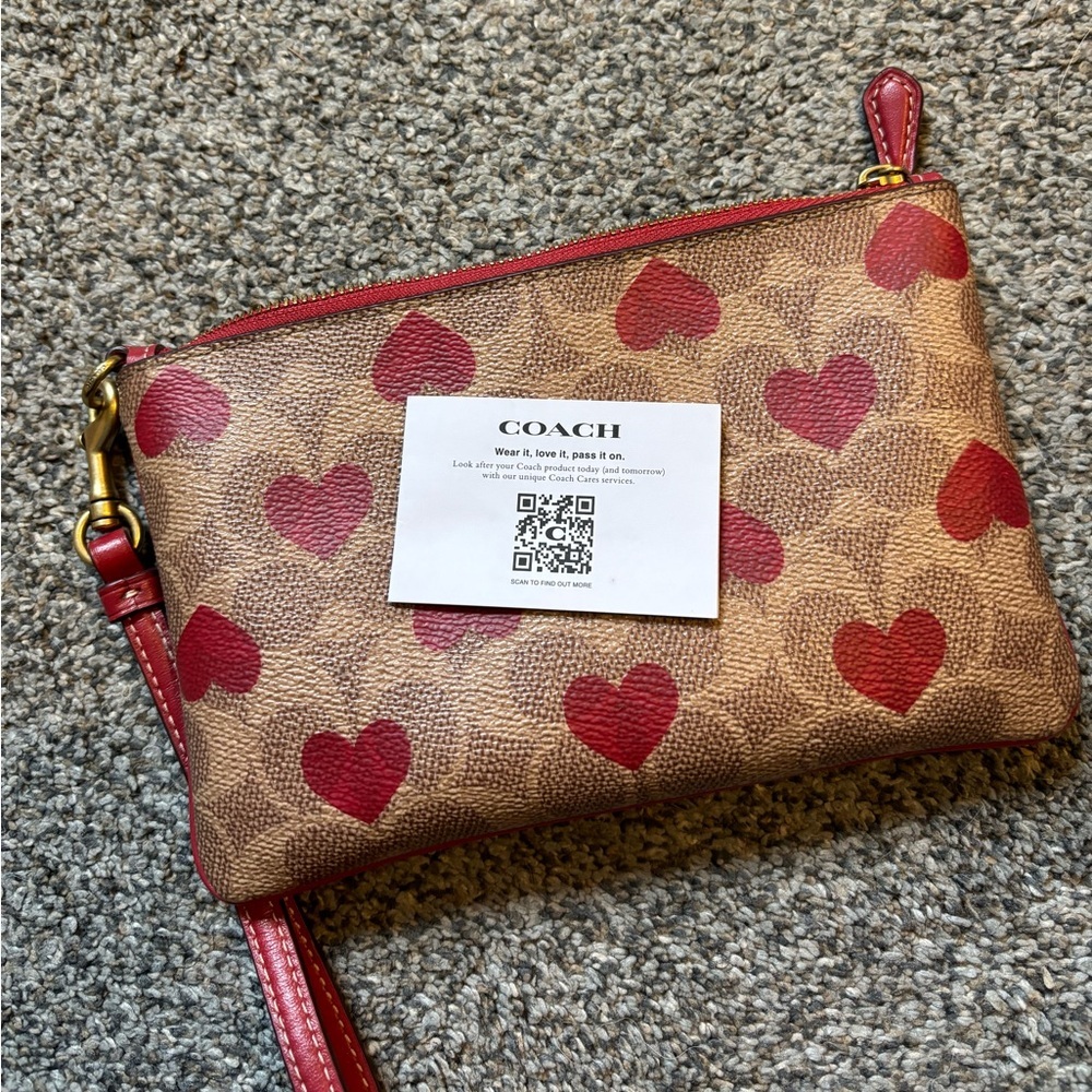 Coach Heart Wristlet - Picture 2 of 5